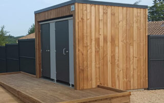 Bloc sanitaire, Sanitaire modulaire pour collectivités, mairie, Loisirs & Tourisme, solution modulaire WC PMR et classique SANIBIO Gamme X3