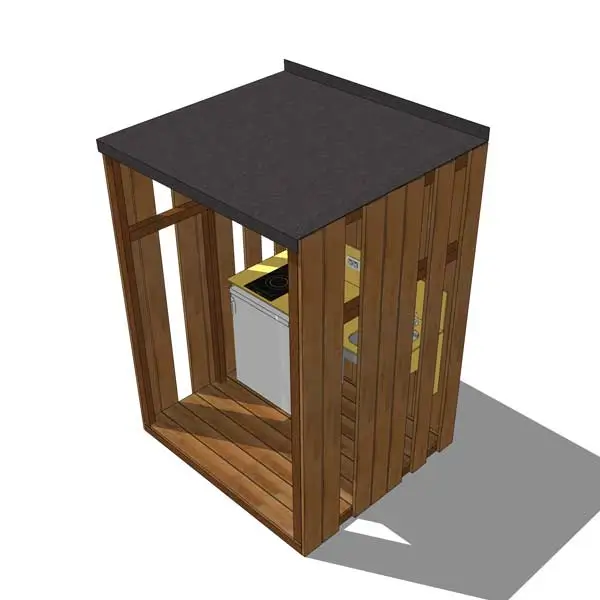 SANIBIO Gamme module K Kitchnette, solution modulaire collectivité, teriaire, camping et industrie